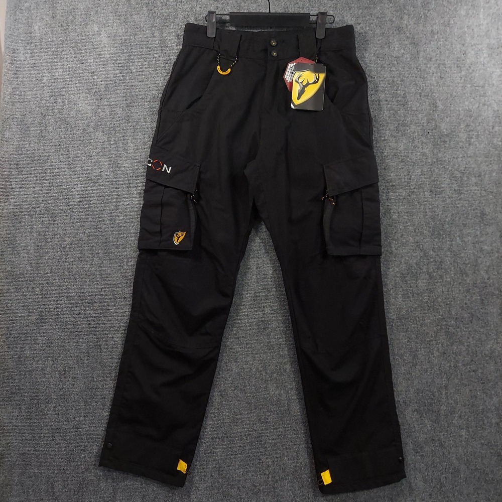 NEW Scent Shield Pants Mens M Black Cargo Canvas Recon Workwear Hunting